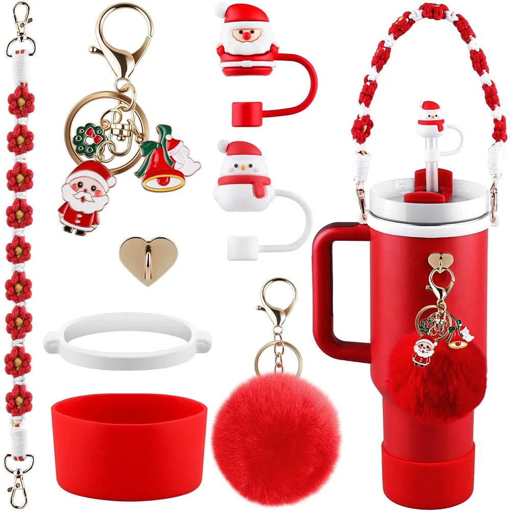 Bottly™ 8PCS Christmas Accessory Set – Festive Tumbler Decorations for 30–40oz Cups