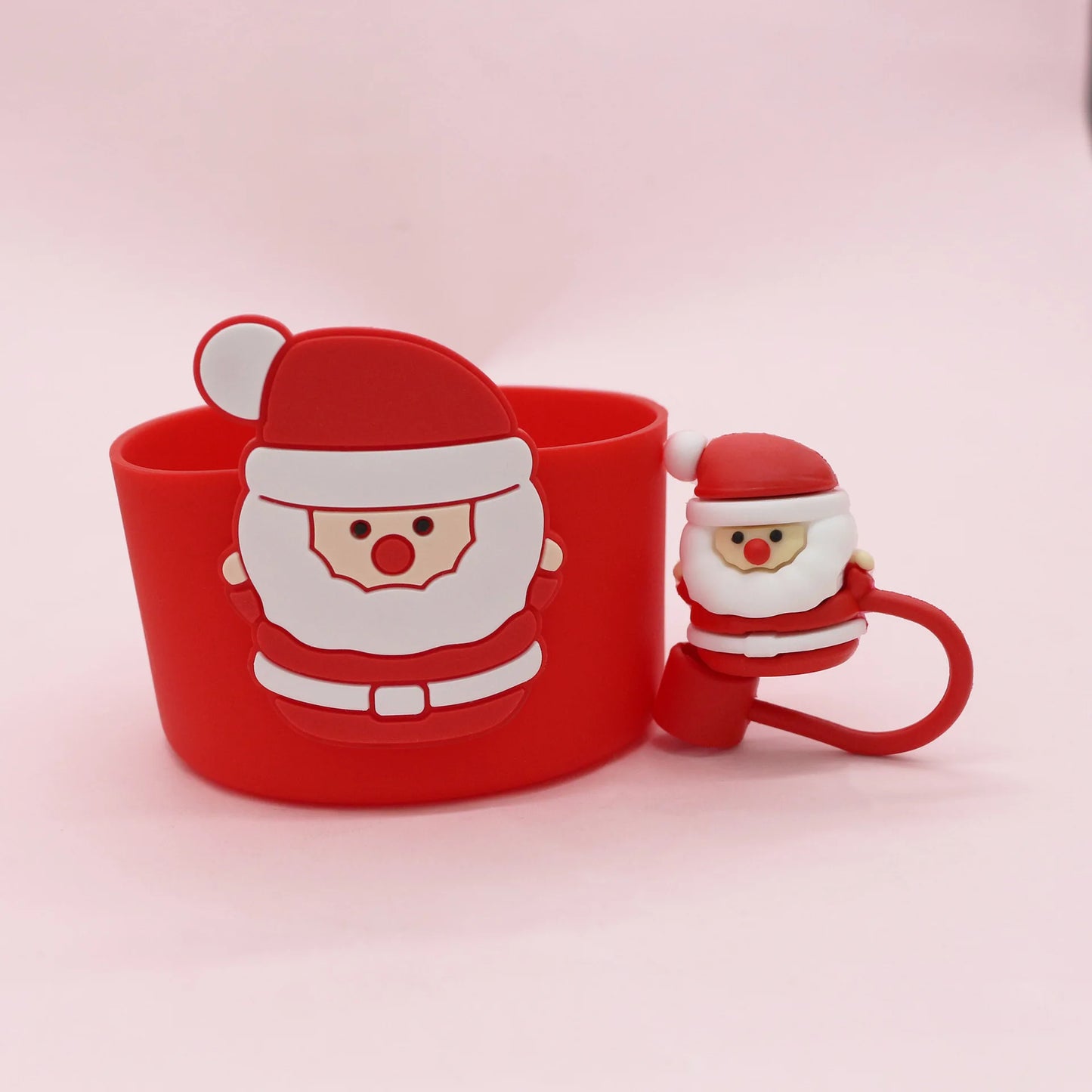 Bottly Christmas Set – Holiday Bottle Boot & Straw Topper