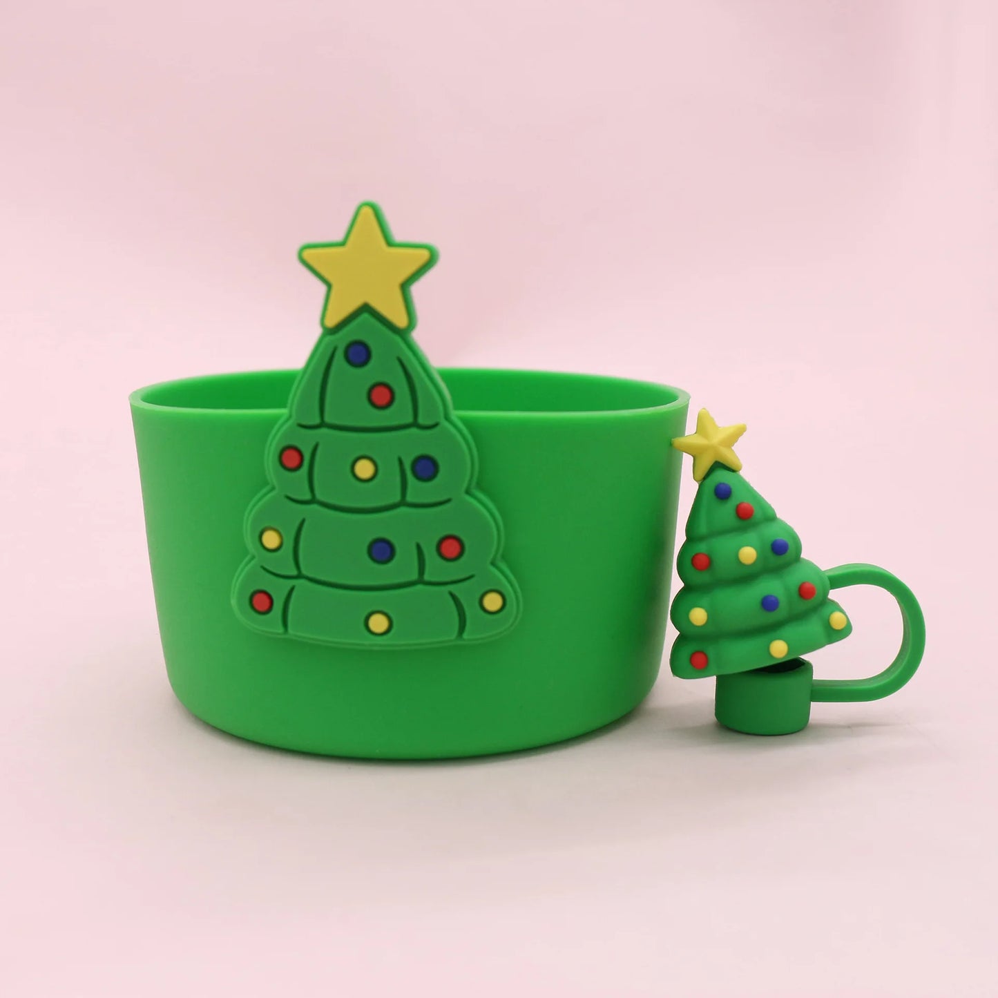 Bottly Christmas Set – Holiday Bottle Boot & Straw Topper