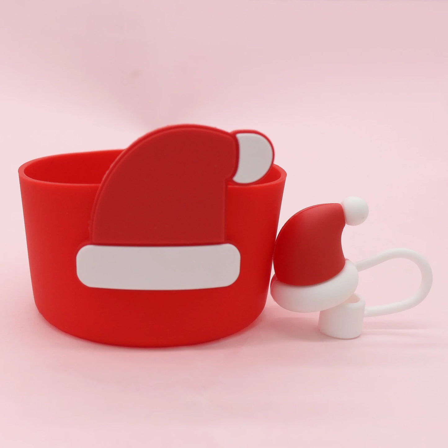 Bottly Christmas Set – Holiday Bottle Boot & Straw Topper