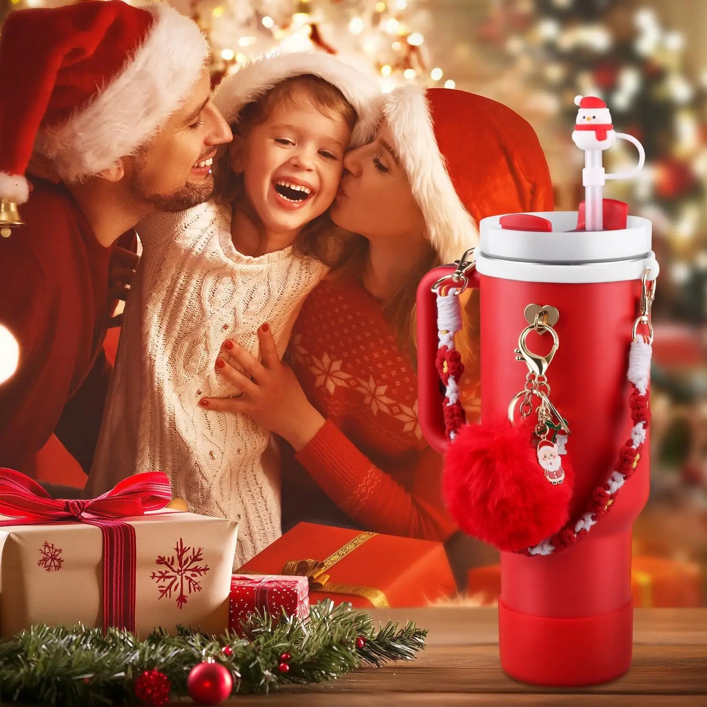 Bottly™ 8PCS Christmas Accessory Set – Festive Tumbler Decorations for 30–40oz Cups