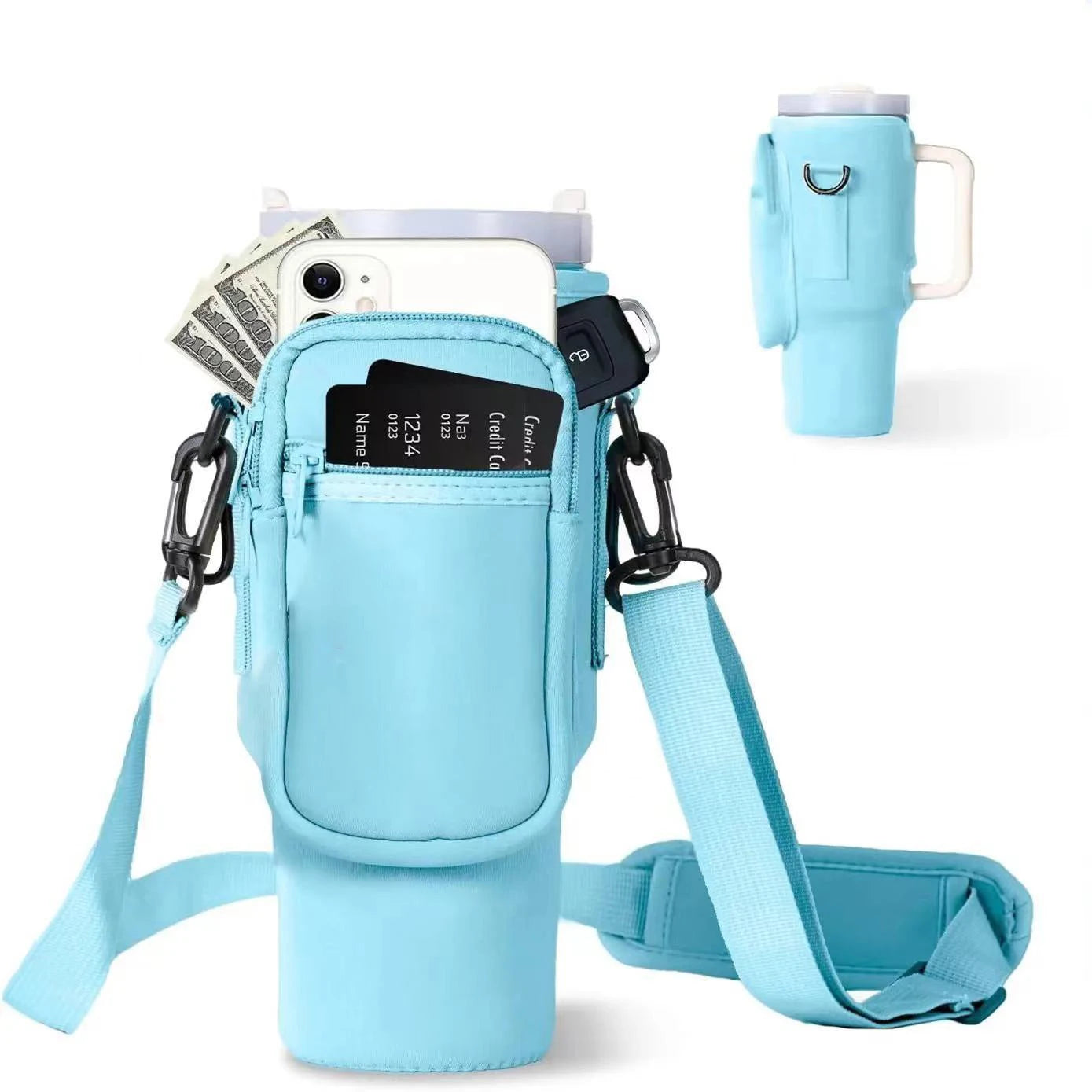 Bottly Bag – Crossbody Water Bottle Holder with Phone Pocket