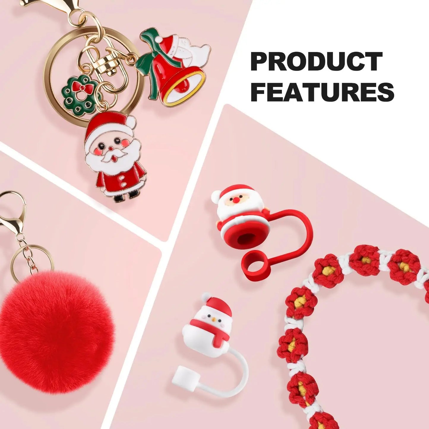 Bottly™ 8PCS Christmas Accessory Set – Festive Tumbler Decorations for 30–40oz Cups