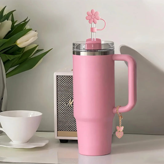 Bottly 5PCS | Straw Topper & Letter Charm Set